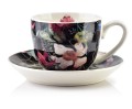 Filiżanka porcelanowa ze spodkiem w kwiaty 250 ml 10853