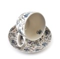 Filiżanka porcelanowa ze spodkiem w kwiaty 250 ml 10855