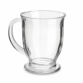 Szklany kubek do kawy z dużym uchem 450 ml 10930