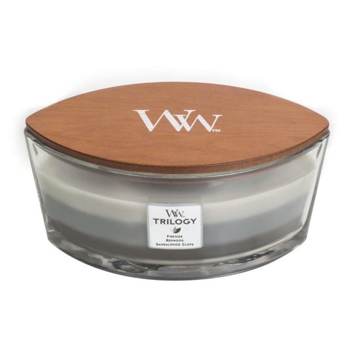 WoodWick Warm Woods Świeca Elipsa Trilogy