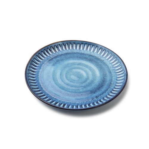 Talerz deserowy niebieski Nature Blue 22 cm