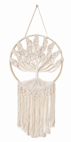 Makrama bawełniana kremowa w stylu Rustic