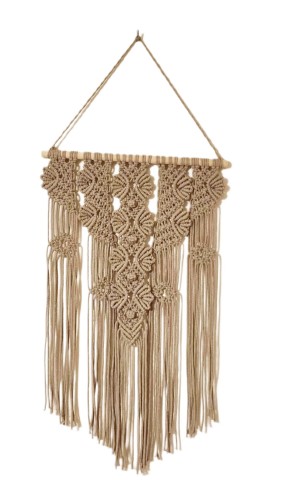 Makrama bawełniana jasny beż w stylu Rustic