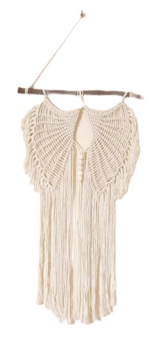 Makrama bawełniana kremowa w stylu Rustic