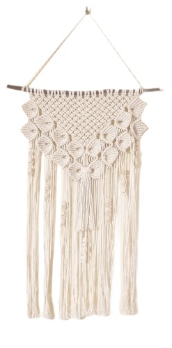 Makrama bawełniana kremowa w stylu Rustic