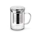 Szklany kubek z zaparzaczem i pokrywką Cortese 350 ml 11330