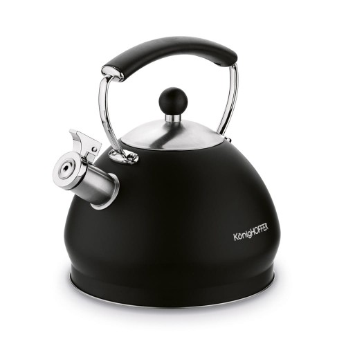 Czajnik z gwizdkiem na indukcję Czarny 3L Ruso