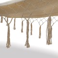 Hamak ogrodowy w stylu Boho Beżowy 300 cm 11644