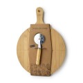 Drewniana deska do pizzy z nożykiem Okrągła 42 cm 11771