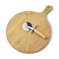 Drewniana deska do pizzy z nożykiem Okrągła 42 cm 11772