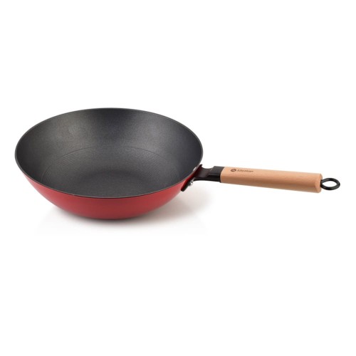 Patelnia głęboka typu WOK Czerwona Exclusive 30 cm