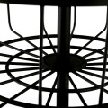 Metalowy koszyk na owoce 2 poziomowy Czarny 38 cm 12066