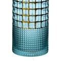 Wazon dekoracyjny szklany Serenite 30 cm Gold Blue 13299