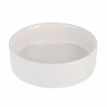 Cukiernica porcelanowa z bambusową pokrywką i łyżeczką 350ml biała 14257