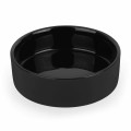Cukiernica porcelanowa z bambusową pokrywką i łyżeczką 350ml czarna 14261