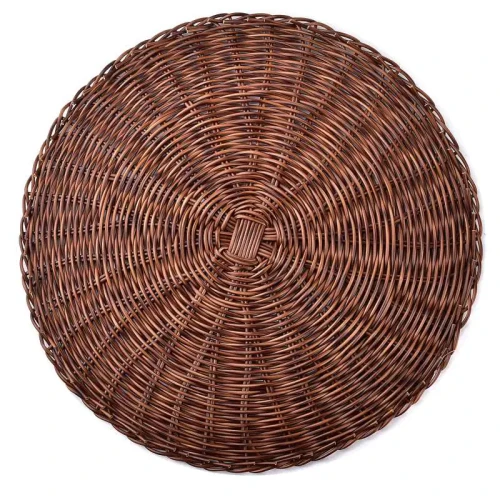 Mata stołowa dekoracyjna brązowa 38cm