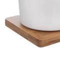 Cukierniczka i mlecznik porcelanowe białe w stojaku 2x 280 ml 3 elementy 15442