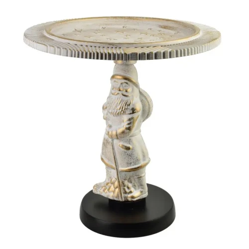 Patera dekoracyjna santa lila świąteczna na święta mikołaj biała 42cm