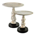 Patera dekoracyjna santa lila świąteczna na święta mikołaj biała 42cm 15712
