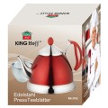 Imbryk do herbaty ze stali nierdzewnej z sitkiem fioletowy 1L 16005