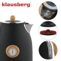 Czajnik elektryczny z termometrem, stal nierdzewna, czarny z drewnem, 1,7l, 1850-2200W, Klausberg, KB-7907 (4).jpeg 16040