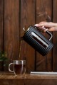 Zaparzacz do kawy i herbaty czarno złoty elegancki 1L 16066