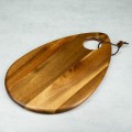 Deska do krojenia z drewna akacjowego elegancka 16087