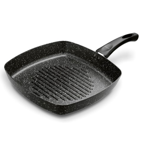 Patelnia grillowa na gaz do grillowania składników czarna 26cm