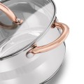 Garnek na indukcję gaz ze stali nierdzewnej srebrny 3,4L 16257