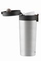 Kubek termiczny do kawy herbaty nowoczesny srebrny 400ml 16358
