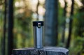 Kubek termiczny do kawy herbaty nowoczesny srebrny 400ml 16363