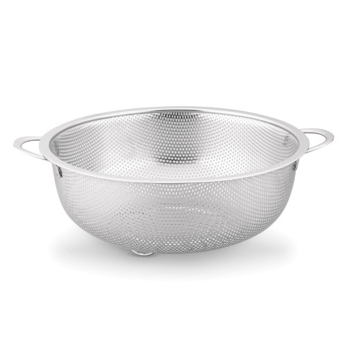 Cedzak durszlak stalowy nierdzewny do makaronu srebrny 20cm