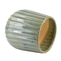 Osłonka doniczka nowoczesna ceramiczna turkusowa 16cm 16493