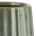 Osłonka doniczka nowoczesna ceramiczna turkusowa 16cm 16494
