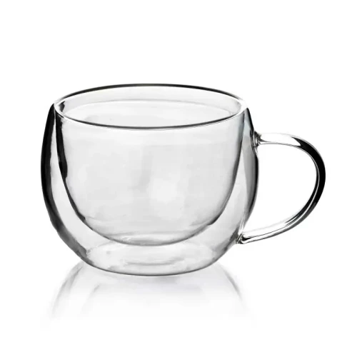 Filiżanka do kawy i herbaty ze szkła borokrzemowego 280ml