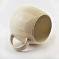 Kubek z uchem do kawy i herbaty porcelanowy beżowy 580ml 16503