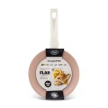 Patelnia na indukcję z powłoką ceramiczną aluminiowa kremowa 20cm 16550