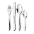 Zestaw sztućców nierdzewnych na 6 osób 24 elementy srebrne 16555