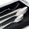 Zestaw sztućców nierdzewnych na 6 osób 24 elementy srebrne 16556