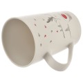 Kubek świąteczny porcelanowy renifer biały 430ml 16621