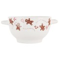 Miska bulionówka ceramiczna pierniki biała 750ml 16625