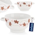 Miska bulionówka ceramiczna pierniki biała 750ml 16627