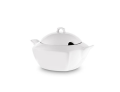 Waza porcelanowa do zupy elegancka biała 3L 16819