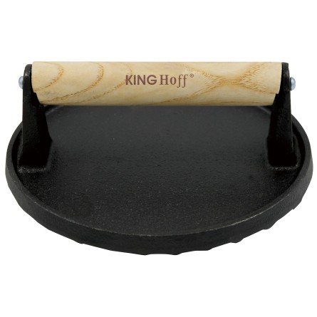 Praska do mięsa żeliwna 17, 8 cm do burgerów