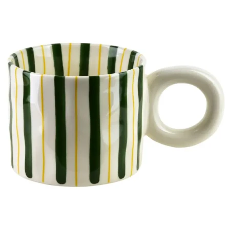 Kubek porcelanowy do kawy i herbaty elegancki 380ml