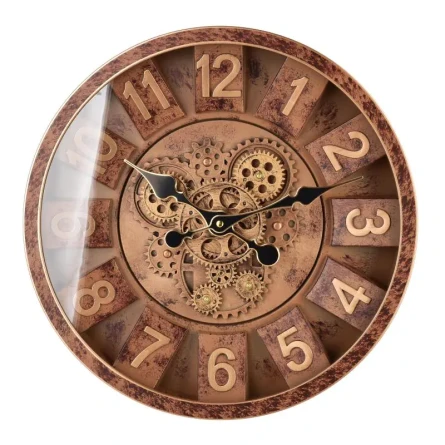 Zegar ścienny dekoracyjny elegancki ruchomy mechanizm 40cm