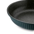 Patelnia na indukcję aluminiowa marmurowa zielona 24cm 17949
