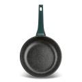Patelnia na indukcję aluminiowa marmurowa zielona 24cm 17950