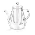 Dzbanek do herbaty borokorzemowy z zaparzaczem i pokrywką 1L 17958