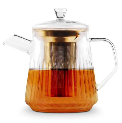 Zaparzacz do herbaty złoty elegancki nowoczesny 900ml